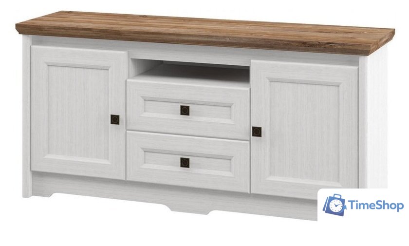 Тумба Неман мебель Тиволи МН-035-11 (белый структурный-дуб стирлинг) - Изображение №1 — Интернет-магазин Time-Shop