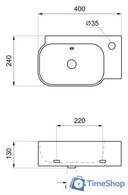 Умывальник Lavinia Boho Bathroom Sink Slim 33311051 - Изображение №6 — Интернет-магазин Time-Shop