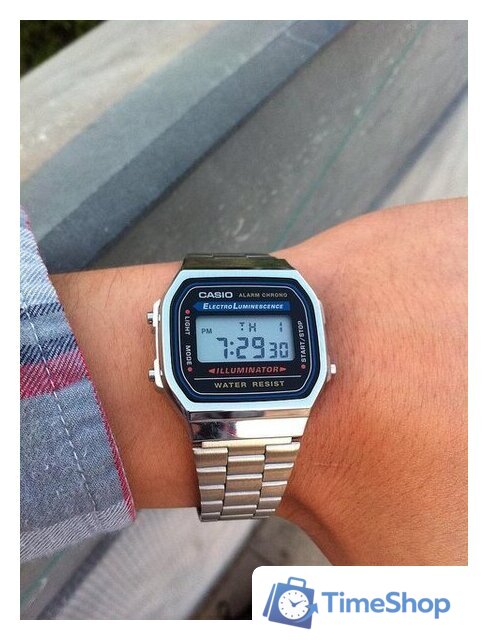 Наручные часы Casio A-168WA-1W - Изображение №5 — Интернет-магазин Time-Shop