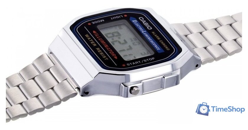 Наручные часы Casio A-168WA-1W - Изображение №3 — Интернет-магазин Time-Shop