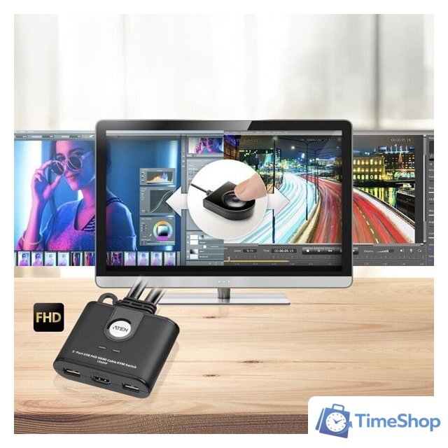 KVM переключатель Aten CS22HF-AT - Изображение №4 — Интернет-магазин Time-Shop