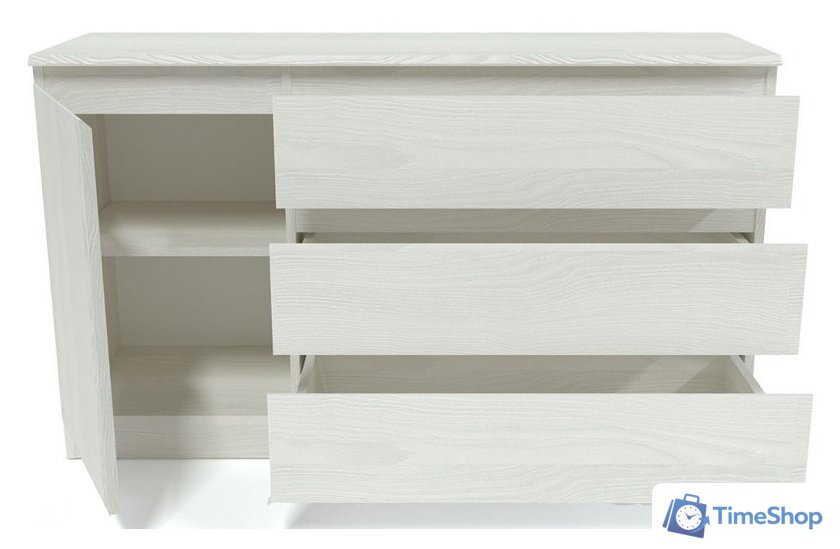 Тумба Евва Турин ТР-1D3S/YA-S (ясень снежный) - Изображение №2 — Интернет-магазин Time-Shop