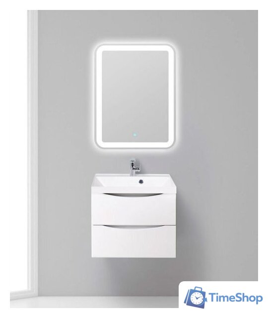  BelBagno Тумба под умывальник Marino-600-2C-SO-BL-P (bianco lucido) - Изображение №3 — Интернет-магазин Time-Shop