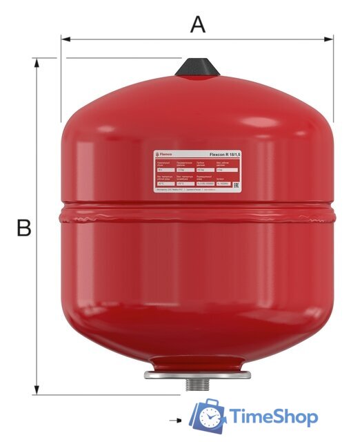 Расширительный бак Flamco Flexcon R 25 - Изображение №2 — Интернет-магазин Time-Shop