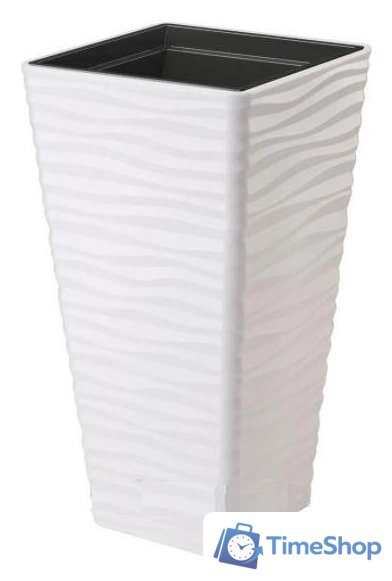 Кашпо Form-Plastic Sahara Dunes 3960-011 (белый) - Изображение №1 — Интернет-магазин Time-Shop