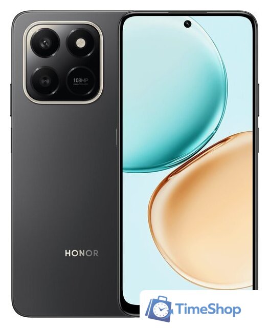 Телефон HONOR X7d LGN-LX1 8GB/128GB международная версия (вельветовый черный) - Изображение №1 — Интернет-магазин Time-Shop