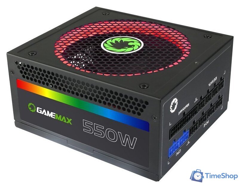 Блок питания GameMax RGB-550 - Изображение №1 — Интернет-магазин Time-Shop