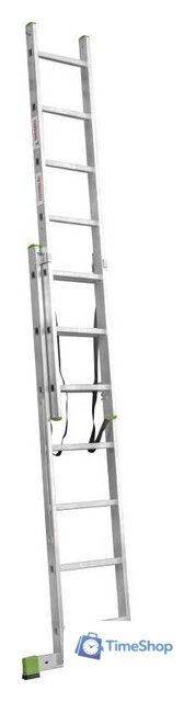 Лестница-стремянка Новая высота NV 222 алюминиевая двухсекционная 2x7 ступеней - Изображение №3 — Интернет-магазин Time-Shop