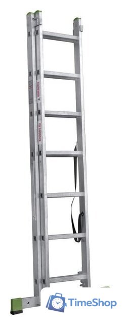 Лестница-стремянка Новая высота NV 222 алюминиевая двухсекционная 2x7 ступеней - Изображение №5 — Интернет-магазин Time-Shop