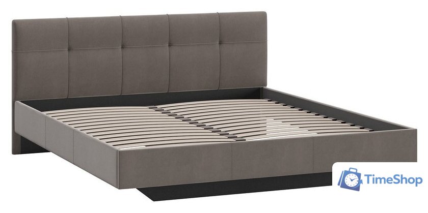 Кровать Трия Элис тип 1 с мягкой обивкой 180x200 (велюр мокко) - Изображение №2 — Интернет-магазин Time-Shop