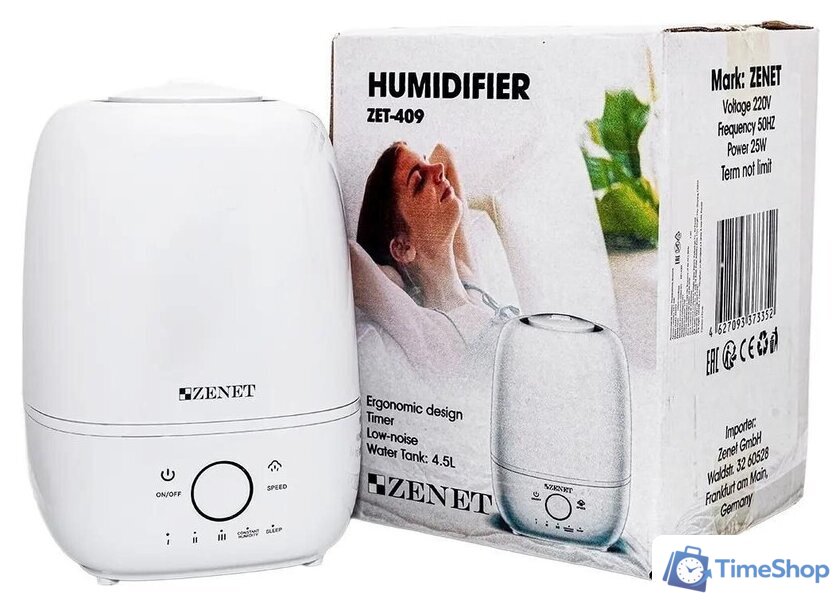 Увлажнитель воздуха Zenet ZET-409 - Изображение №6 — Интернет-магазин Time-Shop