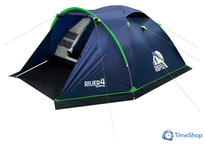 Треккинговая палатка RSP Outdoors River 4 (синий) - Изображение №1 — Интернет-магазин Time-Shop