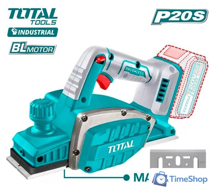 Рубанок Total TRLI20401 (без АКБ) - Изображение №1 — Интернет-магазин Time-Shop