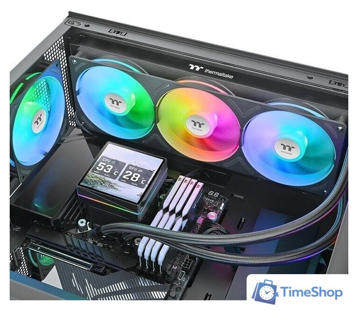 Система жидкостного охлаждения для процессора Thermaltake TH360 V3 Ultra ARGB Sync CL-W474-PL12SW-A - Изображение №5 — Интернет-магазин Time-Shop
