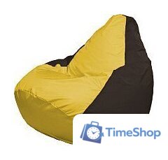 Кресло-мешок Flagman Груша Супер Мега 4XL Г5.1-261 (желтый/коричнневый) - Изображение №1 — Интернет-магазин Time-Shop
