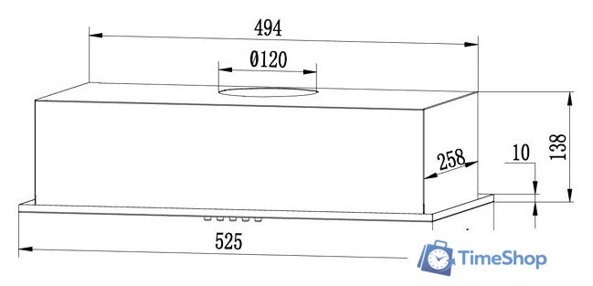 Кухонная вытяжка CENTEK CT-1850-52 (черный) - Изображение №2 — Интернет-магазин Time-Shop