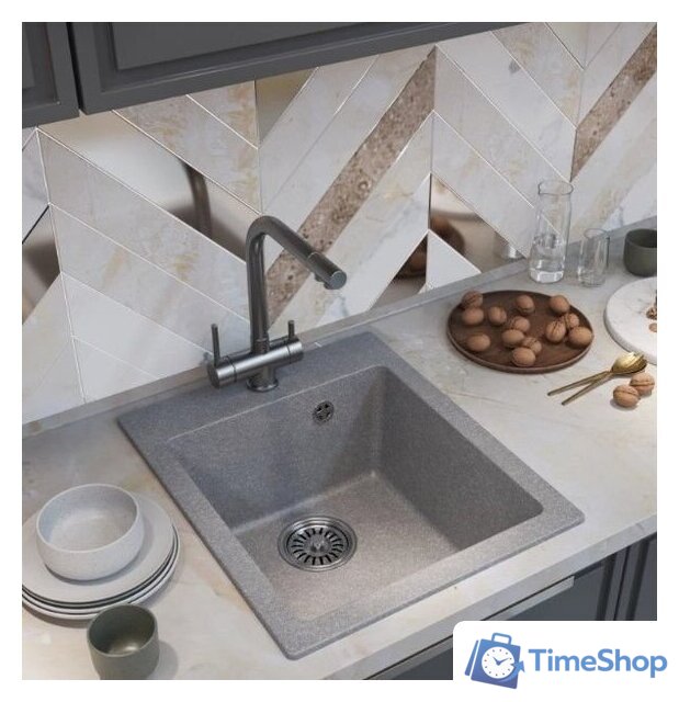 Кухонная мойка Mixline ML-GM14 551908 (графит) - Изображение №4 — Интернет-магазин Time-Shop