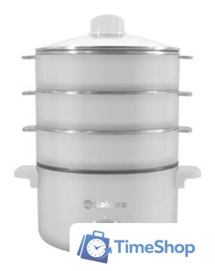 Пароварка Sakura SA-7218W - Изображение №1 — Интернет-магазин Time-Shop