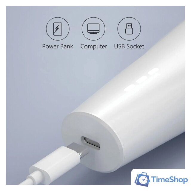 Машинка для стрижки волос Enchen Boost 2 White EC001 - Изображение №2 — Интернет-магазин Time-Shop