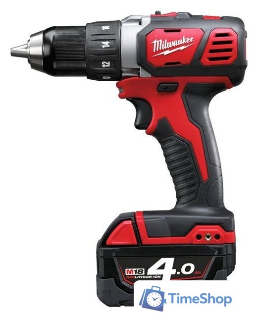Дрель-шуруповерт Milwaukee M18 BDD-402C 4933443565 (с 2-мя АКБ, кейс) - Изображение №1 — Интернет-магазин Time-Shop