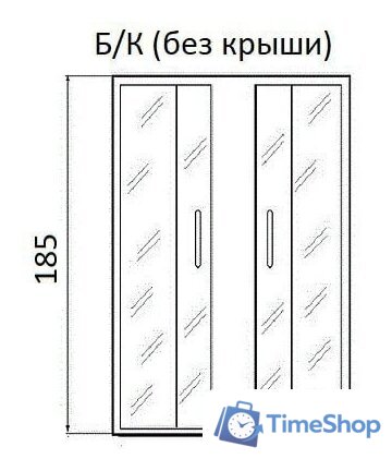 Душевой уголок River Morava XL 100/24 MT (без поддона) - Изображение №3 — Интернет-магазин Time-Shop