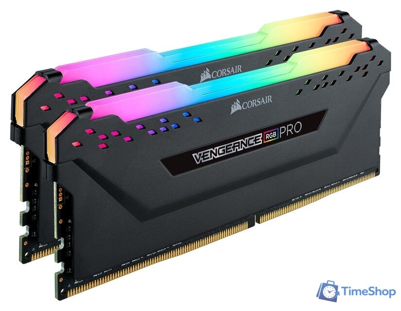 Оперативная память Corsair Vengeance PRO RGB 2x8GB DDR4 PC4-25600 CMW16GX4M2Z3200C16 - Изображение №4 — Интернет-магазин Time-Shop