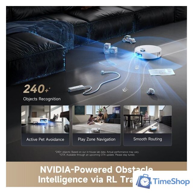 Робот-пылесос Dreame Aqua10 Roller (евровилка, черный) - Изображение №11 — Интернет-магазин Time-Shop