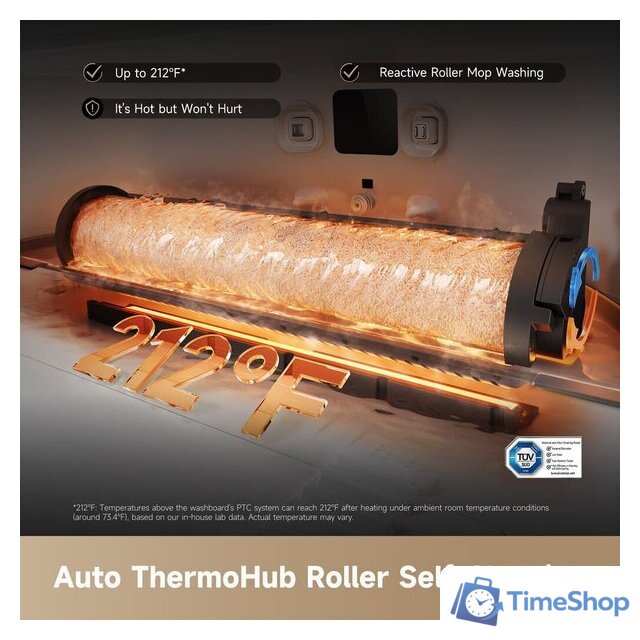 Робот-пылесос Dreame Aqua10 Roller (евровилка, черный) - Изображение №8 — Интернет-магазин Time-Shop