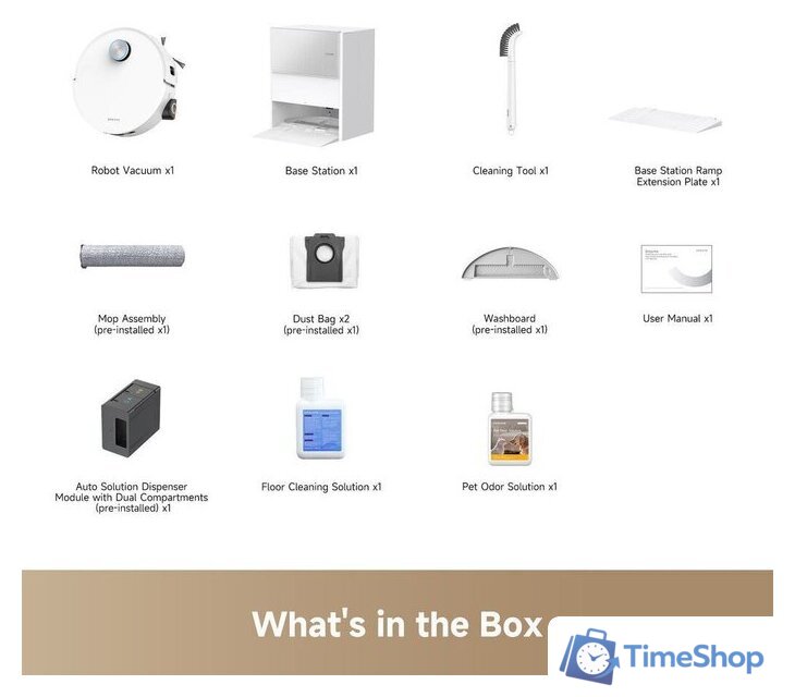 Робот-пылесос Dreame Aqua10 Roller (евровилка, черный) - Изображение №12 — Интернет-магазин Time-Shop