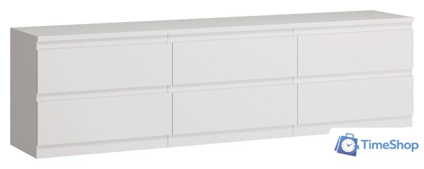 Тумба Mio Tesoro Кастор 6 ящиков 2.03.03.110.1 (белый) - Изображение №1 — Интернет-магазин Time-Shop