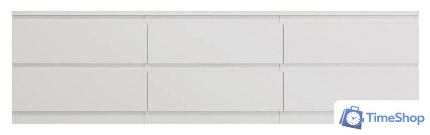 Тумба Mio Tesoro Кастор 6 ящиков 2.03.03.110.1 (белый) - Изображение №3 — Интернет-магазин Time-Shop