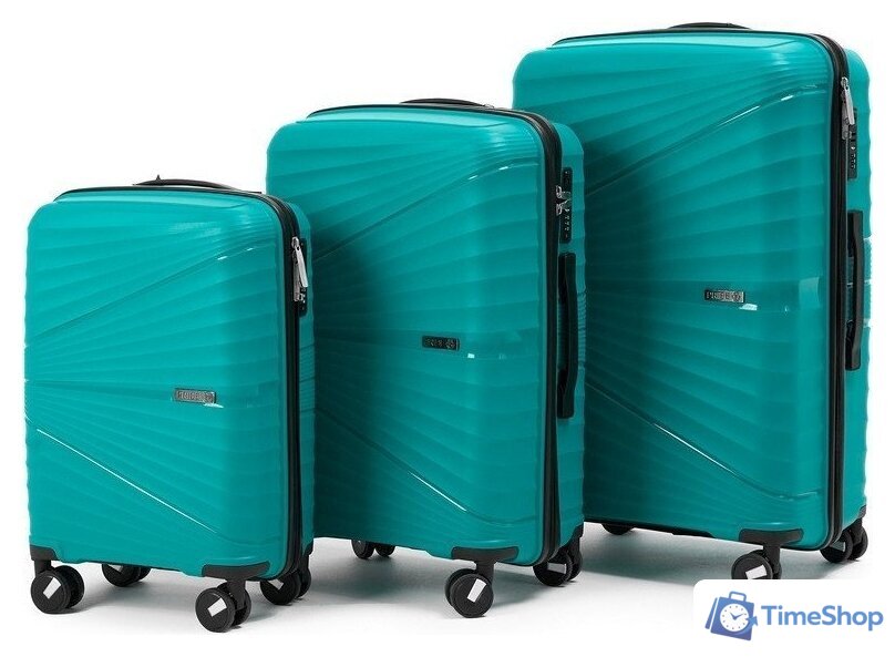 Чемодан-спиннер Pride PP-9702 (M, бирюзовый) - Изображение №11 — Интернет-магазин Time-Shop