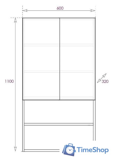  Onika Шкаф Маркус Нова 60 306011 - Изображение №5 — Интернет-магазин Time-Shop