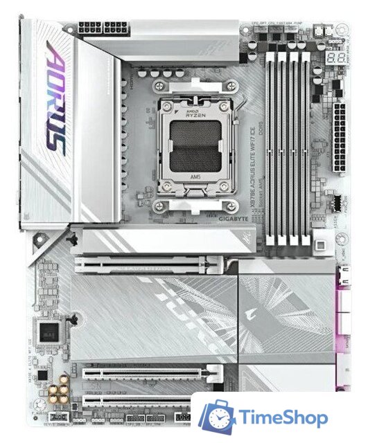 Материнская плата Gigabyte X870E Aorus Elite WiFi7 Ice (rev. 1.3) - Изображение №1 — Интернет-магазин Time-Shop