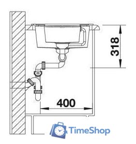 Кухонная мойка Blanco Metra 6 S 517354 (серый беж) - Изображение №3 — Интернет-магазин Time-Shop