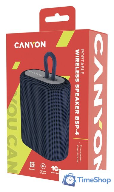 Беспроводная колонка Canyon BSP-4 (темно-синий) - Изображение №4 — Интернет-магазин Time-Shop