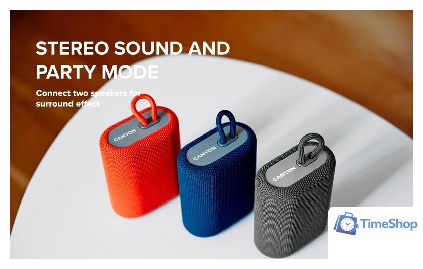 Беспроводная колонка Canyon BSP-4 (темно-синий) - Изображение №8 — Интернет-магазин Time-Shop