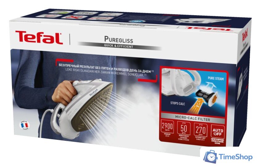 Утюг Tefal Puregliss FV8043E0 - Изображение №9 — Интернет-магазин Time-Shop