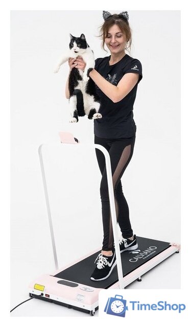 Электрическая беговая дорожка Calviano Slim Pink - Изображение №15 — Интернет-магазин Time-Shop