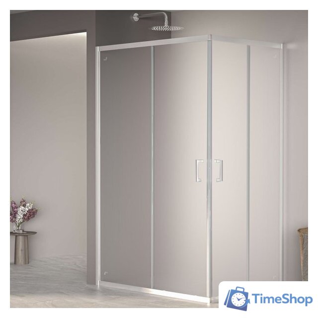 Душевой уголок RGW PA-040 3508104082-21 80x120 (хром/матовое-сатинат стекло) - Изображение №1 — Интернет-магазин Time-Shop