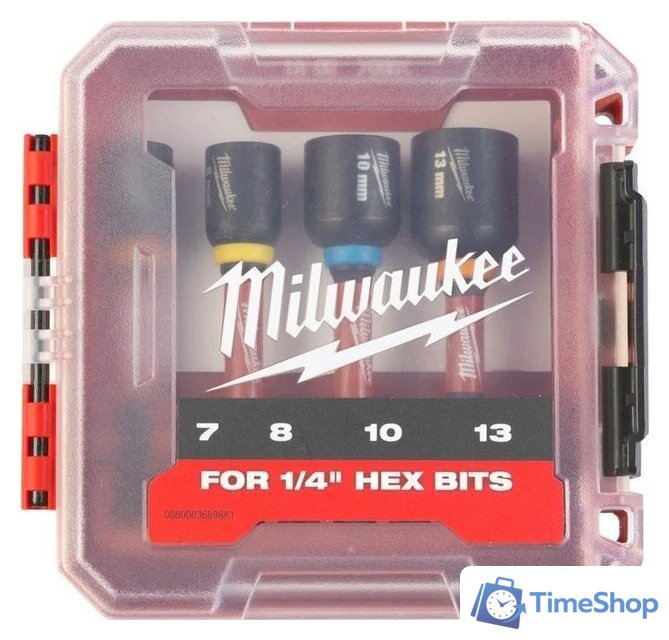 Набор головок слесарных Milwaukee 4932492445 4шт - Изображение №2 — Интернет-магазин Time-Shop