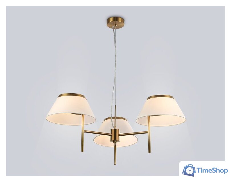 Подвесная люстра Ambrella LH72471/3 BS/WH (латунь/белый) - Изображение №3 — Интернет-магазин Time-Shop