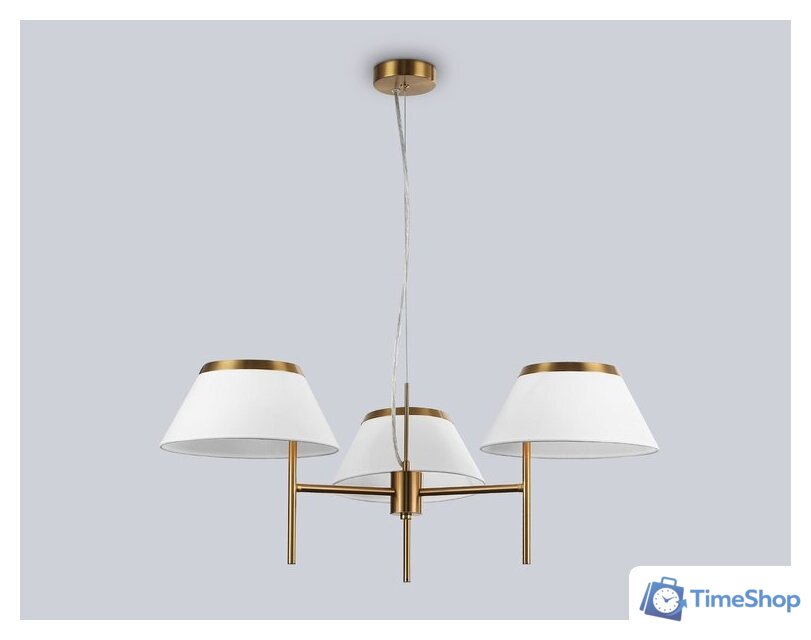 Подвесная люстра Ambrella LH72471/3 BS/WH (латунь/белый) - Изображение №4 — Интернет-магазин Time-Shop