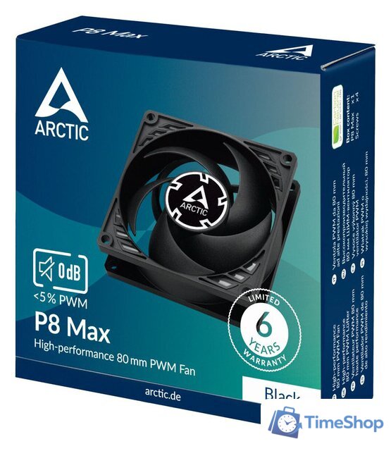 Вентилятор для корпуса Arctic P8 Max ACFAN00286A - Изображение №6 — Интернет-магазин Time-Shop