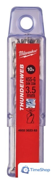 Набор сверл Milwaukee 4932352383 (10 предметов) - Изображение №1 — Интернет-магазин Time-Shop