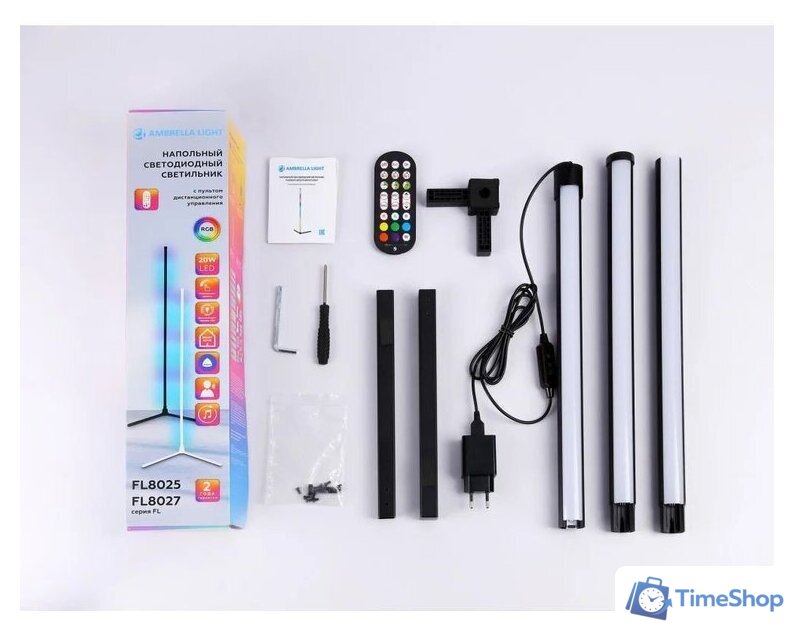 Торшер Ambrella light FL8022 BK (черный) - Изображение №2 — Интернет-магазин Time-Shop