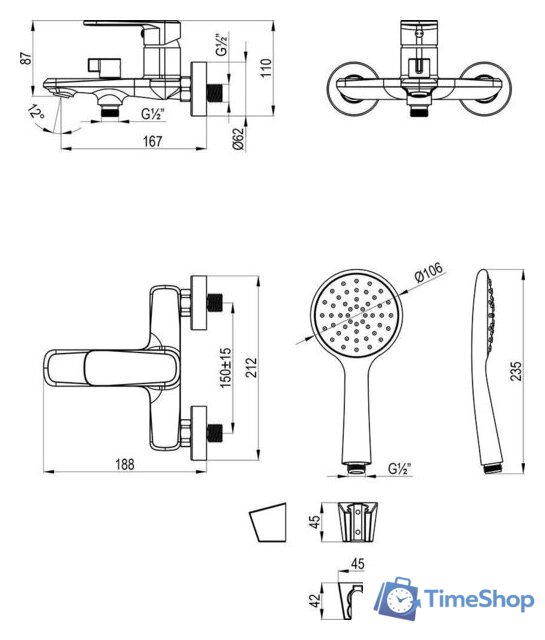 Смеситель Lemark LMF-1022B-C - Изображение №4 — Интернет-магазин Time-Shop