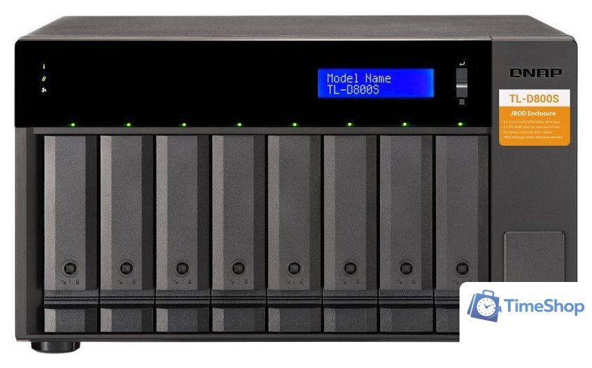Сетевой накопитель QNAP TL-D800S - Изображение №1 — Интернет-магазин Time-Shop