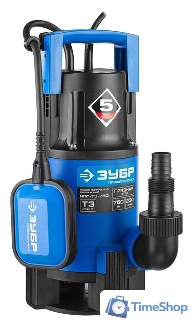 Дренажный насос Зубр НПГ-Т3-750 - Изображение №2 — Интернет-магазин Time-Shop