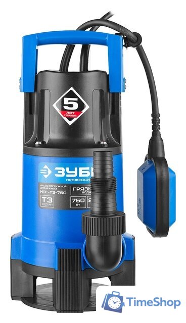 Дренажный насос Зубр НПГ-Т3-750 - Изображение №4 — Интернет-магазин Time-Shop